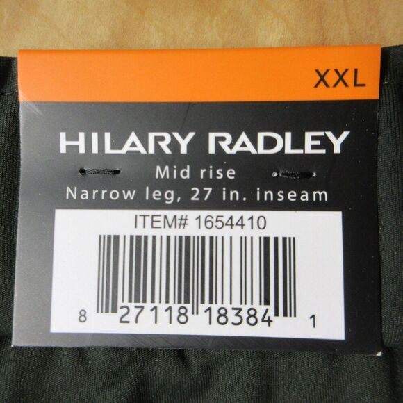 Hilary Radley Pull On Elastic Waist Stretch Pants XXL‎ Dark Olive Green 2XL NWT - Picture 5 of 10